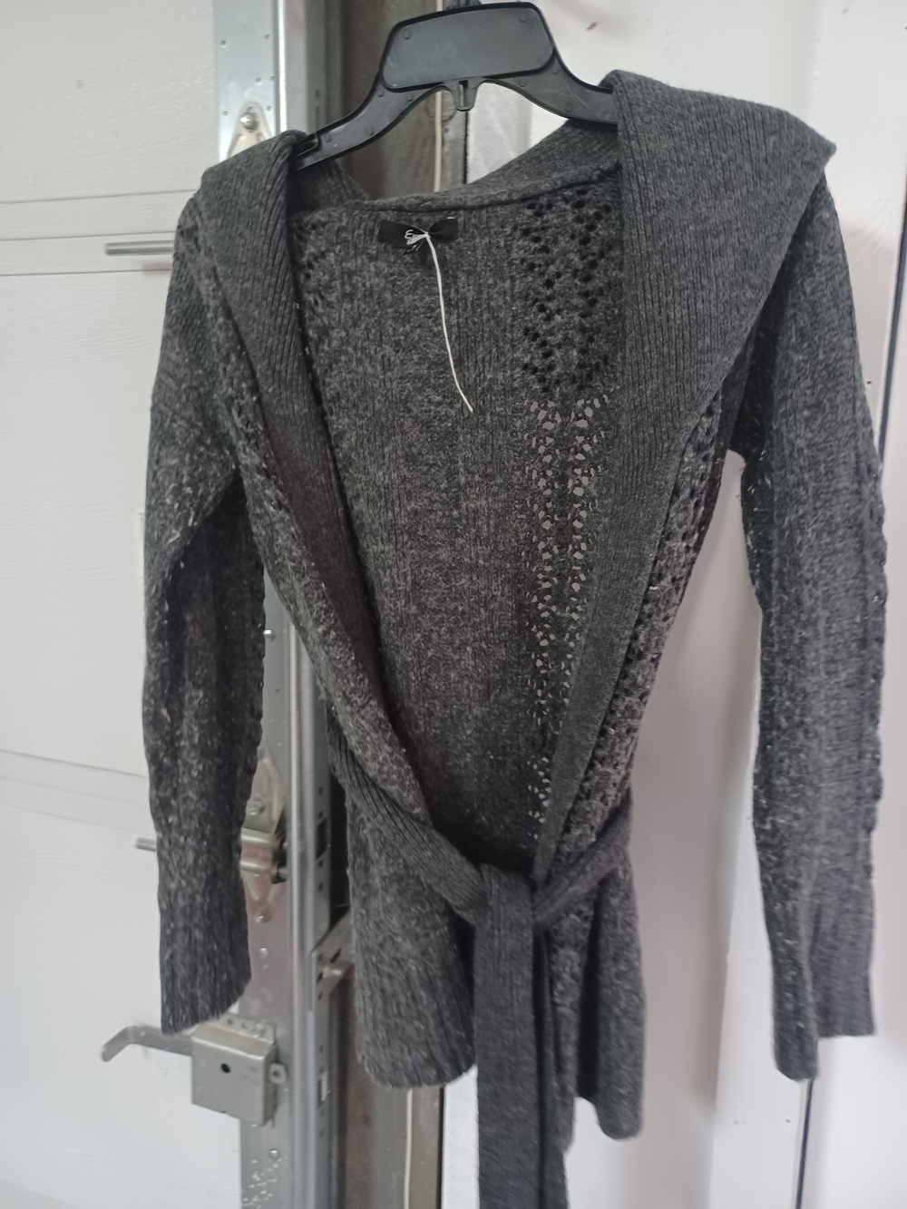 Express Gray Knit Cardigan - Picture 2 of 4
